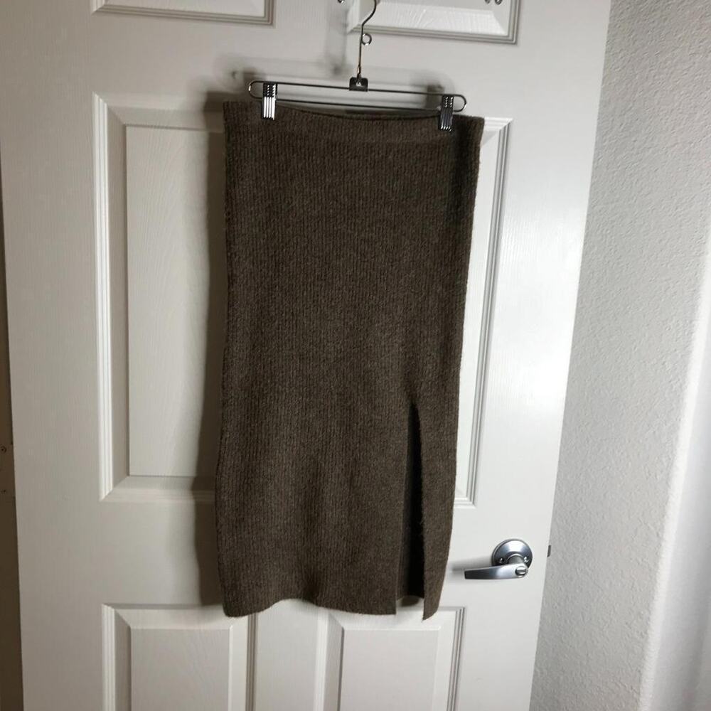 Heartloom Women's Jaden Midi Sweater Skirt Taupe NEW ~ Size S